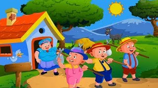 Learn english through story impara linglese per bambini The three little pigs story [upl. by Kehr]