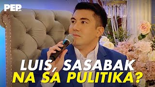 Luis Manzano on entering politics “Hindi pa”  PEP Interviews [upl. by Neerak]