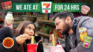 ONLY EATING 711 Food for 24 Hours in KOREA😂🍜  Mridul amp Aditya [upl. by Aihsetel]