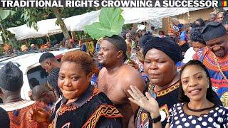 African Traditional Rights  How a SUCCESSOR is crowned in Bafut  AfricanCameroon Village Life [upl. by Marcellus771]