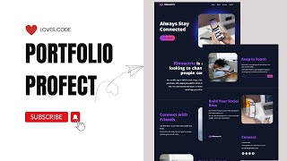 How to make Simple Portfolio Project Using HTML CSS Bootstrap and AOS js [upl. by Launamme]