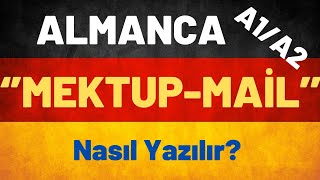 Almanca A1A2 MektupMail Yazma Kuralları 1 almancakelime almancaöğren almancaa1 [upl. by Hemphill540]