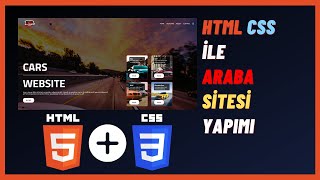 Html Css ile Araba Sitesi Yapımı  Basit Website Yapımı 1 [upl. by Cran]