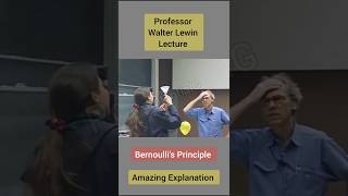 Professor Walter Lewin Explain Bernoullis Principle ytshort shorts potentialg [upl. by Dami625]