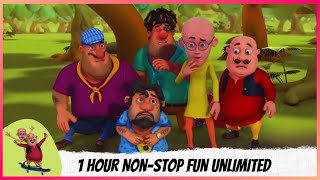 1 Hour NonStop Fun Unlimited  Motu Patlu  मोटू पतलू [upl. by Hesler173]