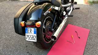 Harley Sport Glide 2019 installed Rinehart Racing Exaust sound [upl. by Euqcaj259]