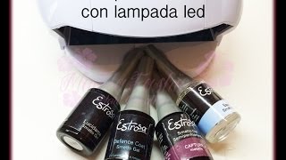 Semipermanente estrosa con lampada led e trucchi vari [upl. by Donavon]