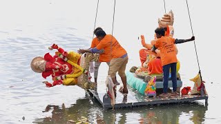 Ganesh nimajjanam 2024 Tank Bund  Lord Ganesh Visarjan 2024  Ganesh immersion in Hyderabad [upl. by Conrad]