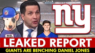 🚨 LEAKED Giants Are Benching Daniel Jones For Drew Lock [upl. by Yenruoc308]