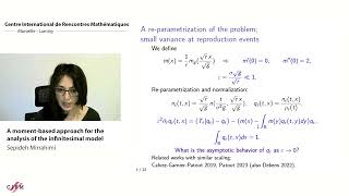 Sepideh Mirrahimi A momentbased approach for the analysis of the infinitesimal model [upl. by Tabb]