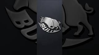 Bull logo design tutorial using Adobe illustrator graphicdeisgn shorts [upl. by Anadal832]