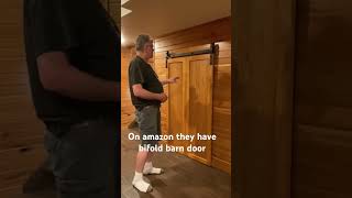 On Amazon They Have Bifold Barn Door carpenter carpentry woodworking youtube youtubeshorts [upl. by Su]