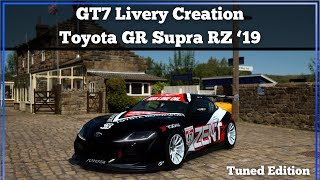 GT7 Livery Creation  Toyota GR Supra RZ 19 [upl. by Yer122]