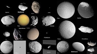 Saturns Moons as Seen by Cassini [upl. by Mitchel]