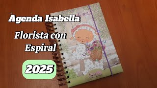 Agenda Isabella Florista con Espiral 2025 [upl. by Aisena]