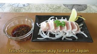 Sushi chef Daihachi Making Albacore tuna Tataki （ツナたたき）in Vancouver Canada [upl. by Jilly893]