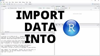 Import Data into R Studio [upl. by Avaria]