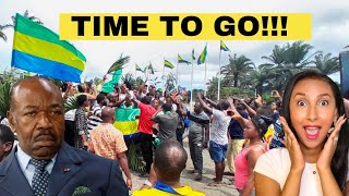 Another Dictator Ali Bongo Overthrown The People Of Gabon Pour Into The Streets To Celebrate 🇬🇦 [upl. by Nickelsen]