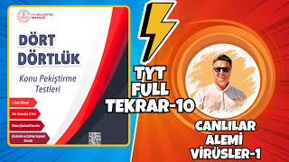 10CANLILAR ALEMİ VE VİRÜSLER1 full tekrar TYT biyoloji ibrahimdem [upl. by Wildee]