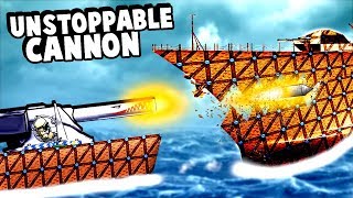 Biggest Cannon Ever Becomes Even Bigger and Destroys an Entire Battleship in Forts [upl. by Nam717]