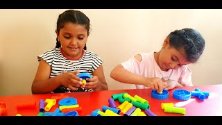 لعبة الأنابيب الملونة الرائعة لتنمية مهارات الأطفال  Tubular Pipes Creative amp Learning Toy for kids [upl. by Nonah540]