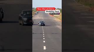 New Maruti Dzire Braking And Stability Test😱 shorts automobile viralvideo youtubeshorts [upl. by Elyac490]