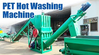 PET Hot Washing Machine  Plastic bottle recycling machine [upl. by Demmer]