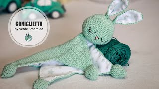 TUTORIAL CONIGLIETTO DOLCE NANNA 2PARTE🎈  Come fare un coniglietto consolatore alluncinetto [upl. by Orelu]