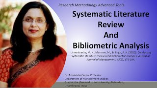 Systematic Literature Review and Bibliometric Analysis literature reviewbibliometric analysis [upl. by Yznyl112]