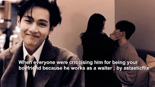 He’s a waiter and you love him unconditionally  12 taehyungff [upl. by Revilo]