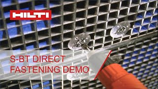 Hilti SBT grating fasteners demo [upl. by Ycaj]