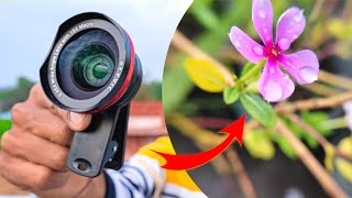 045 phone lens unboxing 😱अब मोबाइल बनेगा DSLR  045x wide angle lens with macro full review [upl. by Oelc]