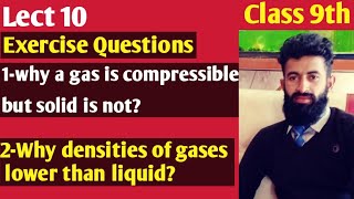 Why gases are compressible but solids are not  why densities of gases are lower than liquid 9th [upl. by Lorn186]