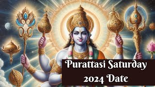 Purattasi Saturday Date 2024Purattasi Saturday 2024 Date Vishnu Saturday Purattasi Sani [upl. by Radburn]