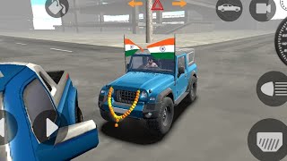 Thar car game is Mahindra TharGame 4x4 Jeep simulator Android phone gameplay new blue colour [upl. by Toth]