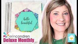 2020 ERIN CONDREN DELUXE MONTHLY PLANNER REVIEW [upl. by Reyotal717]