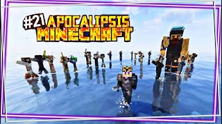 100 dias en APOCALIPSISMINECRAFT Ataque de HORDA de ZOMBIES GIGANTES 21 [upl. by Eirovi868]