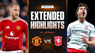 Man United vs Twente Extended Highlights  UEL League Phase MD 1  CBS Sports Golazo  Europe [upl. by Annuhsal269]