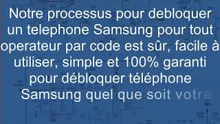 Comment debloquer telephone Samsung tout opérateur Gratuit par code NCK Code Puk et Freeze [upl. by Nelrsa]