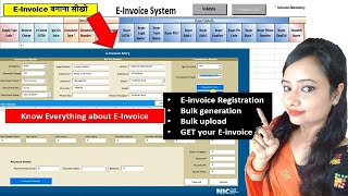 How to make eInvoice under GST E invoice making e invoice kaise banaye How to generate Einvoice [upl. by Rosen]