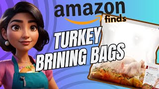 Turkey brine bag Turkey Brining Bags Set of 2 Extra Large Holds up to 38lb turkey double zippers [upl. by Ahtiuqal]