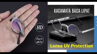 CUKUP 1 KACAMATA UNTUK SEMUA UKURAN MATA PLUS ❗❗ KACAMATA BACA LIPAT AUTOFOCUS FRAME TITANIUM [upl. by Reggi]