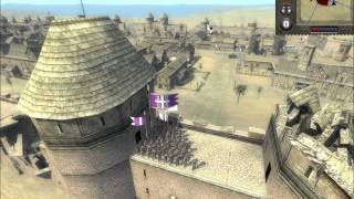 Medieval II Total War Online Battle 71 Two vs Three Siege Battle [upl. by Atinomar421]