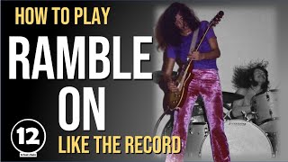 Ramble On  Led Zeppelin  Guitar Lesson [upl. by Venable]