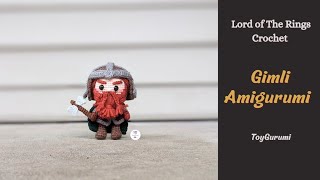 Lord of the Rings Crochet Series  How to Crochet Gimli Amigurumi Pattern  Crochet Gimli LOTR [upl. by Hamner]