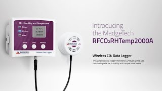 Madgetech RFCO2RHTemp2000A Wireless Indoor Air Quality Data Logger Overview [upl. by Filipe]