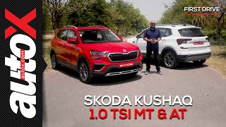 Skoda Kushaq 10 TSI Is it the most funtodrive SUV in its segment We find out  Review  autoX [upl. by Annaliese551]