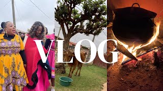 LOBOLA CELEBRATION VLOG  My Aunt got married 😍 South African [upl. by Pry997]