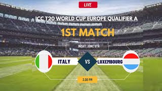 Italy Vs Luxembourg T20 Match Live ICC T20 World Cup Europe Qualifier A 2024 [upl. by Shargel704]