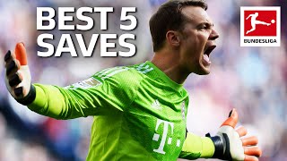 Manuel Neuer  Top 5 Saves [upl. by Aiclef]